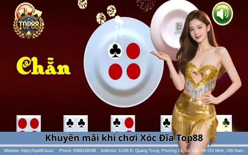Khuyến mãi Xóc Đĩa Top88