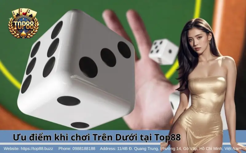 Những ưu điểm nổi bật khi chơi game Trên Dưới tại Top88