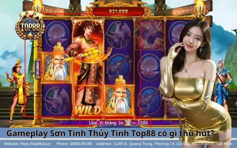Sơn Tinh Thủy Tinh Slots - Tựa game nổ hũ đổi thưởng hấp dẫn 3 Lý do slots game Sơn Tinh Thủy Tinh Top88 được nhiều anh em yêu thích & lựa chọn