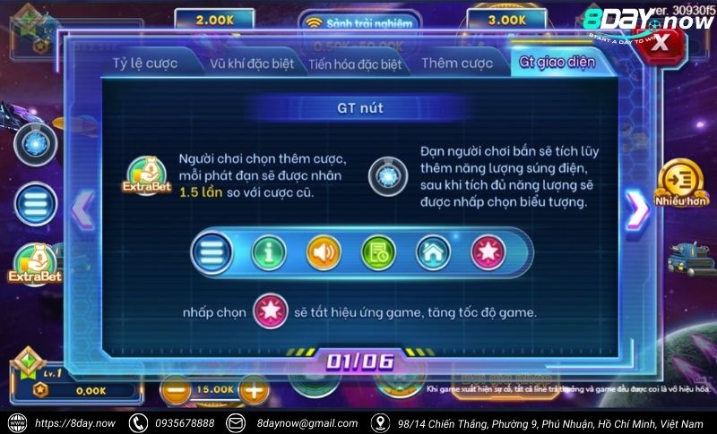 Bắn Cá Vũ Trụ 8Day - Săn cá không gian, nhận ngàn quà khủng 3 Giao dien game Ban Ca Vu Tru 8Day - Hinh 2