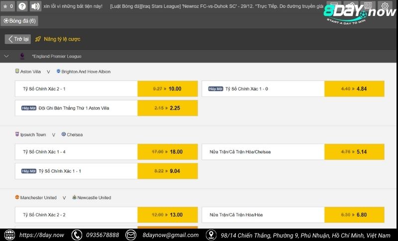 IM Sports 8Day - Sảnh cược thể thao tỷ lệ kèo siêu ngon ăn 2 Giao dien cong cuoc IM The Thao - Hinh 1