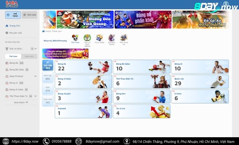 Cac buoc tham gia dat cuoc tai SABA SPORTS 8Day - Buoc 3