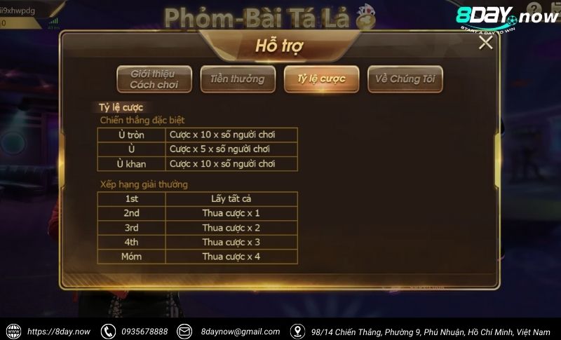 Tá Lả Phỏm 8Day - Game bài Việt, giải trí đỉnh cao 5 Giao dien game Ta La Phom 8Day - Hinh 4