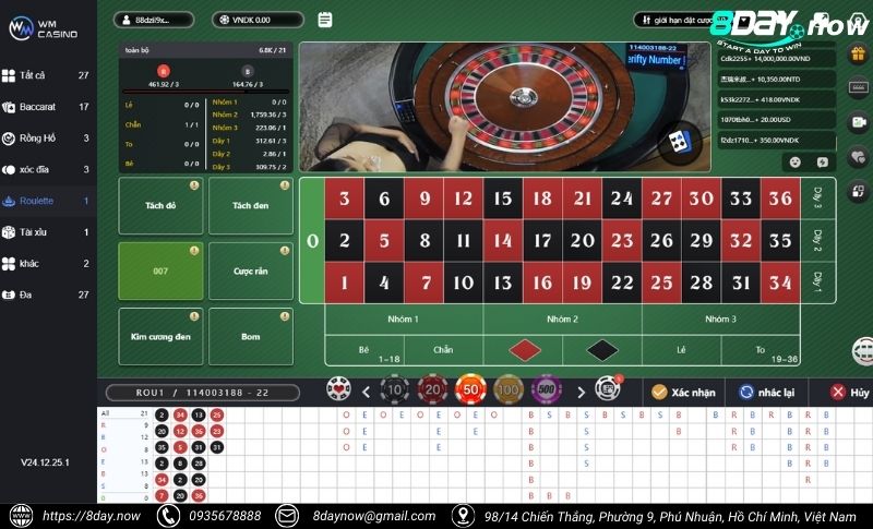 WM Casino 8Day - Sòng bạc online siêu hot cho bet thủ 5 Giao dien sanh game WM Casino 8Day - Hinh 4